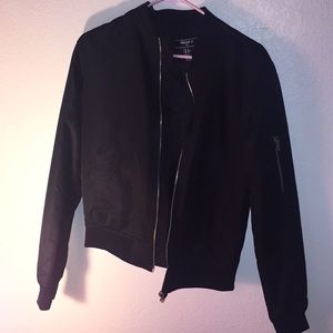 Black bomber jacket!